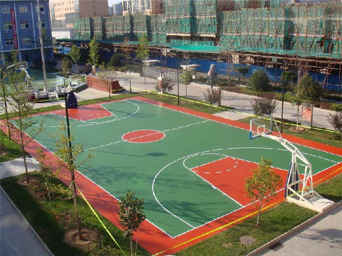 石家莊拍嘉建筑公司  硅pu球場